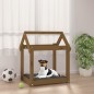 vidaXL Cama para perros madera maciza pino marrón miel 61x50x70 cm vidaXL Cama para perros madera maciza pino marrón miel 61x50x70 cm