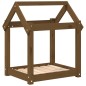 vidaXL Cama para perros madera maciza pino marrón miel 61x50x70 cm vidaXL Cama para perros madera maciza pino marrón miel 61x50x70 cm