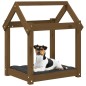 vidaXL Cama para perros madera maciza pino marrón miel 61x50x70 cm vidaXL Cama para perros madera maciza pino marrón miel 61x50x70 cm