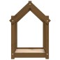 vidaXL Cama para perros madera maciza pino marrón miel 61x50x70 cm vidaXL Cama para perros madera maciza pino marrón miel 61x50x70 cm
