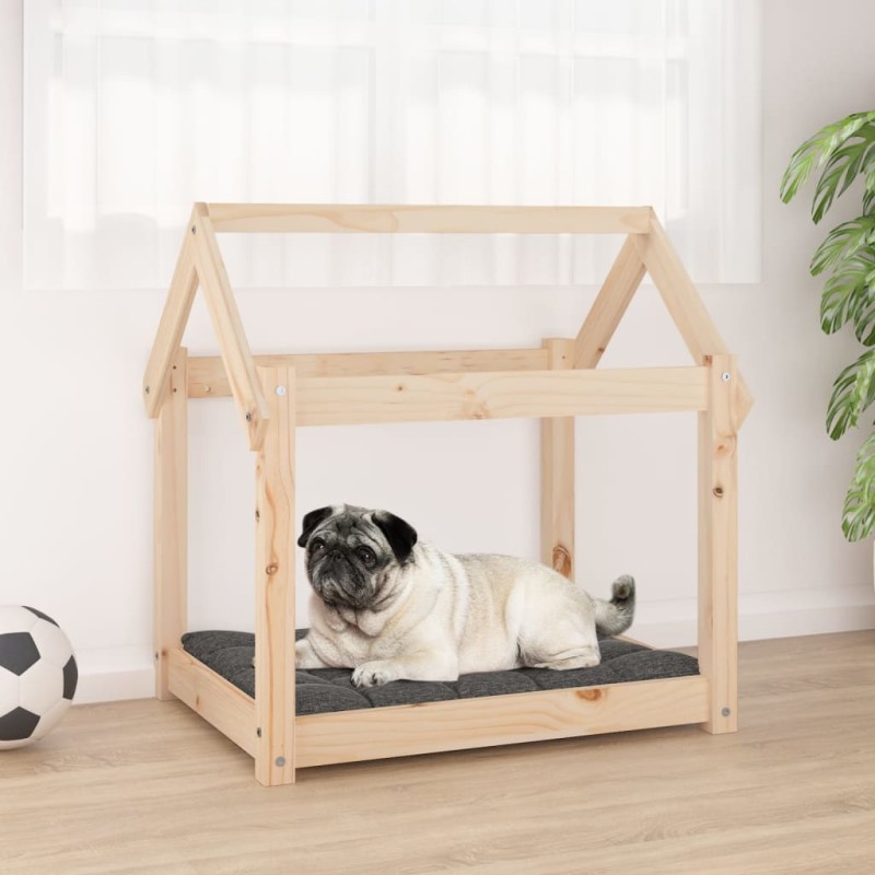 vidaXL Cama para perros madera maciza de pino 71x55x70 cm vidaXL Cama para perros madera maciza de pino 71x55x70 cm