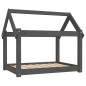 vidaXL Cama para perros madera maciza de pino gris 81x60x70 cm vidaXL Cama para perros madera maciza de pino gris 81x60x70 cm