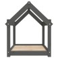 vidaXL Cama para perros madera maciza de pino gris 81x60x70 cm vidaXL Cama para perros madera maciza de pino gris 81x60x70 cm