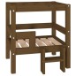 vidaXL Cama para perros madera maciza pino marrón miel 55,5x53,5x60 cm vidaXL Cama para perros madera maciza pino marrón miel 55,5x53,5x60 cm