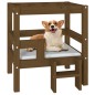 vidaXL Cama para perros madera maciza pino marrón miel 55,5x53,5x60 cm vidaXL Cama para perros madera maciza pino marrón miel 55,5x53,5x60 cm