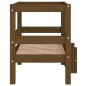 vidaXL Cama para perros madera maciza pino marrón miel 55,5x53,5x60 cm vidaXL Cama para perros madera maciza pino marrón miel 55,5x53,5x60 cm