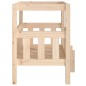 vidaXL Cama para perros madera maciza de pino 65,5x43x70 cm vidaXL Cama para perros madera maciza de pino 65,5x43x70 cm