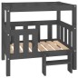 vidaXL Cama para perros madera maciza de pino gris 75,5x63,5x70 cm vidaXL Cama para perros madera maciza de pino gris 75,5x63,5x70 cm
