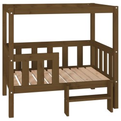 vidaXL Cama para perros madera maciza pino marrón miel 95,5x73,5x90 cm