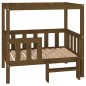 vidaXL Cama para perros madera maciza pino marrón miel 95,5x73,5x90 cm vidaXL Cama para perros madera maciza pino marrón miel 95,5x73,5x90 cm