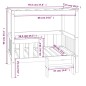 vidaXL Cama para perros madera maciza pino marrón miel 95,5x73,5x90 cm vidaXL Cama para perros madera maciza pino marrón miel 95,5x73,5x90 cm