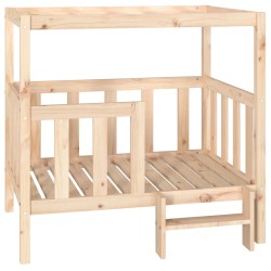 vidaXL Cama para perros madera maciza de pino 105,5x83,5x100 cm