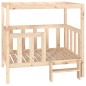 vidaXL Cama para perros madera maciza de pino 105,5x83,5x100 cm vidaXL Cama para perros madera maciza de pino 105,5x83,5x100 cm