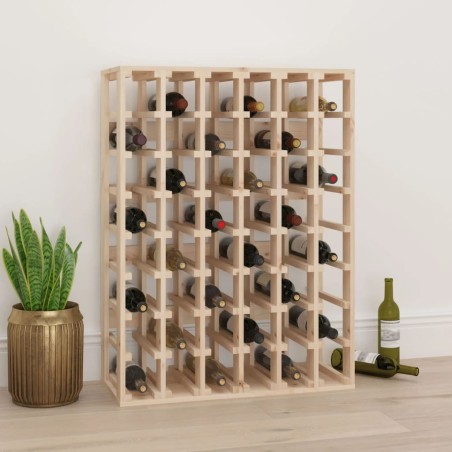 vidaXL Botellero madera maciza de pino 70x33x94 cm