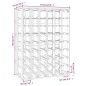 vidaXL Botellero madera maciza de pino 70x33x94 cm vidaXL Botellero madera maciza de pino 70x33x94 cm