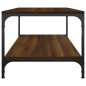 vidaXL Mesa de centro madera contrachapada roble marrón 80x50x40 cm vidaXL Mesa de centro madera contrachapada roble marrón 80x50x40 cm