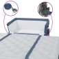 vidaXL Cuna con colchón tela de lino azul marino vidaXL Cuna con colchón tela de lino azul marino