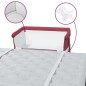 vidaXL Cuna con colchón tela de lino rojo vidaXL Cuna con colchón tela de lino rojo