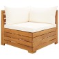 vidaXL Sofá de esquina seccional y cojines 1 pza madera maciza acacia vidaXL Sofá de esquina seccional y cojines 1 pza madera maciza acacia