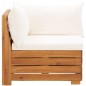 vidaXL Sofá de esquina seccional y cojines 1 pza madera maciza acacia vidaXL Sofá de esquina seccional y cojines 1 pza madera maciza acacia