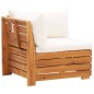 vidaXL Sofá de esquina seccional y cojines 1 pza madera maciza acacia vidaXL Sofá de esquina seccional y cojines 1 pza madera maciza acacia