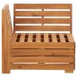 vidaXL Sofá de esquina seccional y cojines 1 pza madera maciza acacia vidaXL Sofá de esquina seccional y cojines 1 pza madera maciza acacia