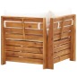 vidaXL Sofá de esquina seccional y cojines 1 pza madera maciza acacia vidaXL Sofá de esquina seccional y cojines 1 pza madera maciza acacia