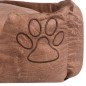 vidaXL Cama para perro con cojín PU cuero artificial talla S beige vidaXL Cama para perro con cojín PU cuero artificial talla S beige