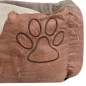 vidaXL Cama para perro con cojín PU cuero artificial talla L beige vidaXL Cama para perro con cojín PU cuero artificial talla L beige