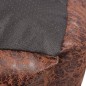 vidaXL Cama para perro con cojín PU cuero artificial talla M marrón vidaXL Cama para perro con cojín PU cuero artificial talla M marrón