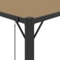 vidaXL Cenador con techo persiana 3x4 m tela y aluminio taupé vidaXL Cenador con techo persiana 3x4 m tela y aluminio taupé