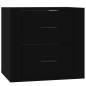 vidaXL Mesita de noche de pared negro 50x36x47 cm vidaXL Mesita de noche de pared negro 50x36x47 cm