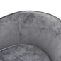vidaXL Sofá para perros felpa gris 69x49x40 cm vidaXL Sofá para perros felpa gris 69x49x40 cm