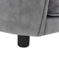 vidaXL Sofá para perros felpa gris 69x49x40 cm vidaXL Sofá para perros felpa gris 69x49x40 cm