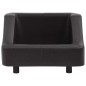 vidaXL Sofá para perros cuero sintético negro 67x52x40 cm