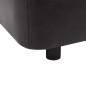 vidaXL Sofá para perros cuero sintético negro 67x52x40 cm