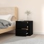 vidaXL Mesita de noche de pared negro 50x36x47 cm vidaXL Mesita de noche de pared negro 50x36x47 cm