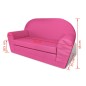 vidaXL Sillón flip-out para niños rosa vidaXL Sillón flip-out para niños rosa