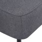 vidaXL Sillón de cóctel tela gris oscuro