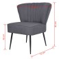 vidaXL Sillón de cóctel tela gris oscuro