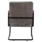 vidaXL Sillón de cuero auténtico gris vidaXL Sillón de cuero auténtico gris