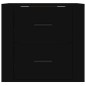 vidaXL Mesita de noche de pared negro 50x36x47 cm vidaXL Mesita de noche de pared negro 50x36x47 cm