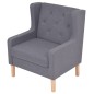 vidaXL Sillón de tela gris 