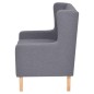 vidaXL Sillón de tela gris 