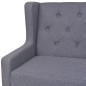 vidaXL Sillón de tela gris 