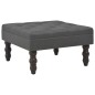 vidaXL Taburete gris oscuro 60x60x36 cm poliéster vidaXL Taburete gris oscuro 60x60x36 cm poliéster