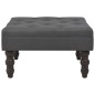vidaXL Taburete gris oscuro 60x60x36 cm poliéster vidaXL Taburete gris oscuro 60x60x36 cm poliéster