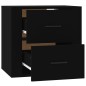 vidaXL Mesita de noche de pared negro 50x36x47 cm vidaXL Mesita de noche de pared negro 50x36x47 cm