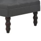vidaXL Taburete gris oscuro 60x60x36 cm poliéster vidaXL Taburete gris oscuro 60x60x36 cm poliéster