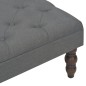 vidaXL Taburete gris oscuro 60x60x36 cm poliéster vidaXL Taburete gris oscuro 60x60x36 cm poliéster